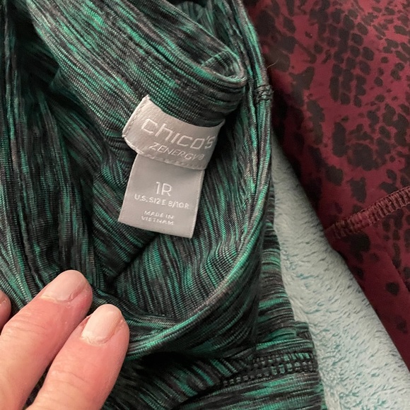 Chico’s Zenergy bundle of 3 Medium full length pull on leggings BLACK-SOLD - Picture 2 of 7